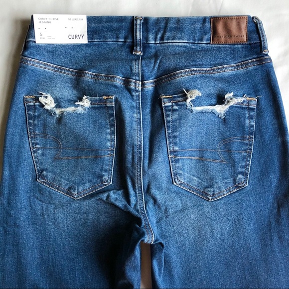 AE Luxe Curvy High Waisted Rise Jegging - Picture 6 of 13